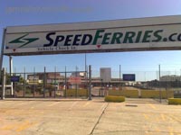 The Speedferries sign, Hoverspeed logos having not been displayed here for many years